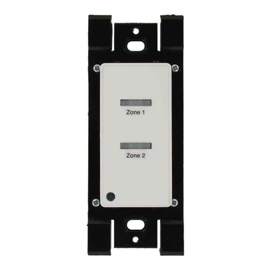 Leviton Low-Voltage Pushbutton Station 1-Gang 2 Button-On/Off White LVS-2W