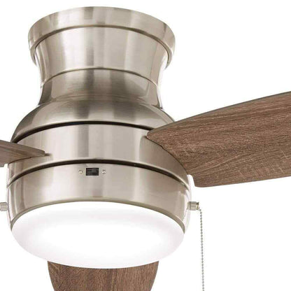 Home Decorators Ashby Park 44 in. LED Brushed Nickel Ceiling Fan w/ Light Kit