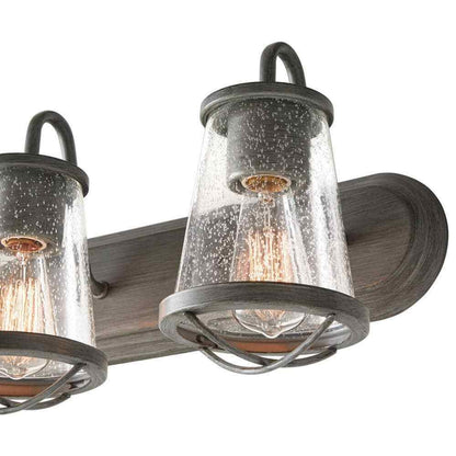 Home Decorators Georgina 24 in. 3-light Weathered Iron Industrial Indoor Vanity