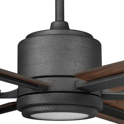 Home Decorators Palermo Grove Black Ceiling Fan w/ LED Light and Remote Control