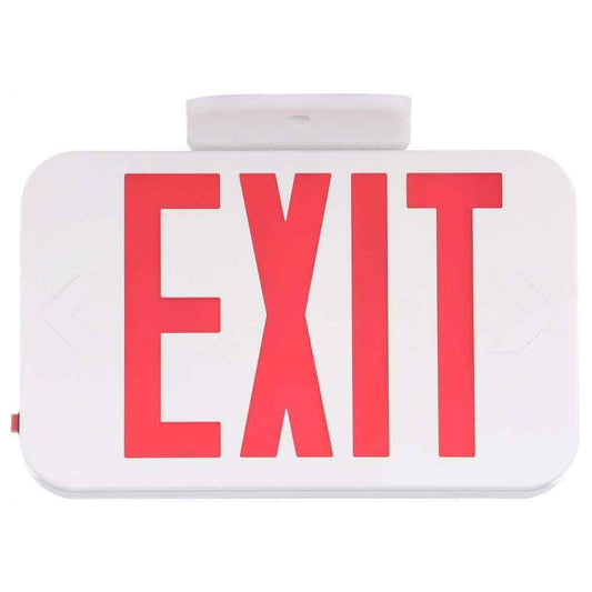 Progress Lighting Thermoplastic LED Exit Sign with Red Letters
