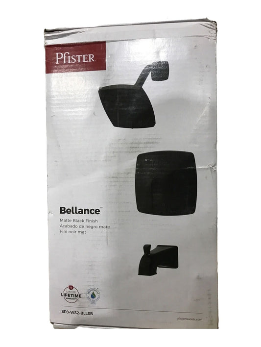 Pfister Bellance Single Handle 3-Spray Tub and Shower Faucet in Matte Black