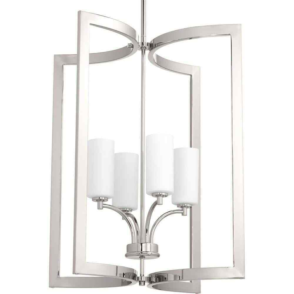 Progress Lighting Celeste Collection 4-Light Polished Nickel Pendant