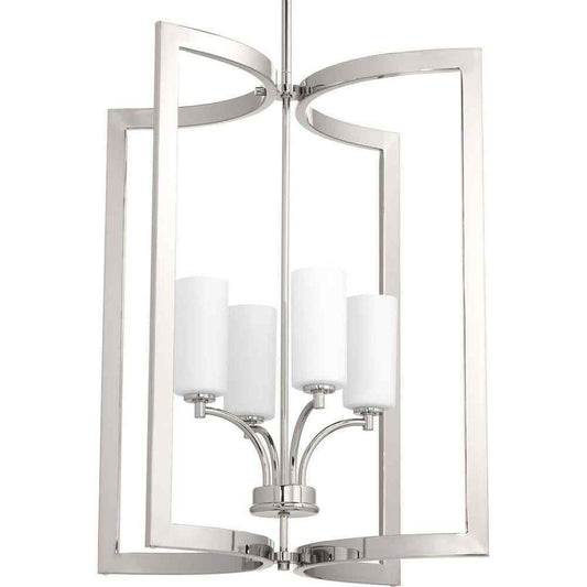 Progress Lighting Celeste Collection 4-Light Polished Nickel Pendant