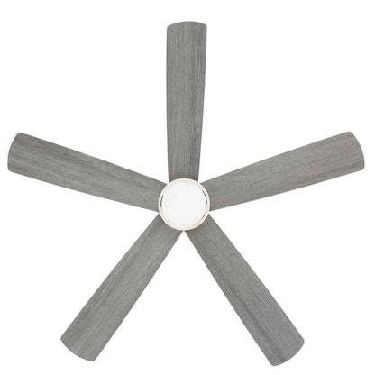 Home Decorators Britton 52 in. Integrated LED Indoor Brushed Nickel Ceiling Fan