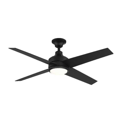 Home Decorators Mercer 52 in. LED Indoor Black Ceiling Fan w/ Light and Remote