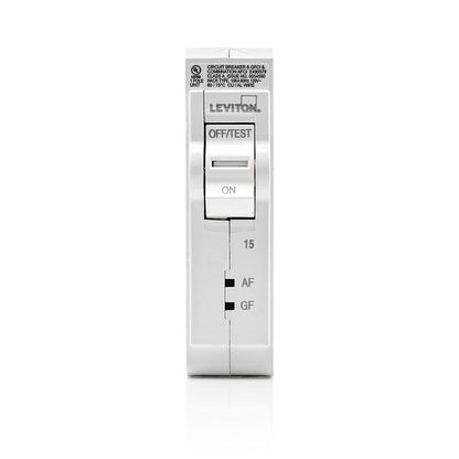 Leviton Branch Circuit Breaker AFCI/GFCI 1-Pole 15 Amp 120-V Hydraulic Magnetic