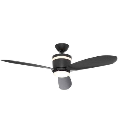 Home Decorators Collection Federigo 48 in. LED Matte Black Ceiling Fan SW1618MBK
