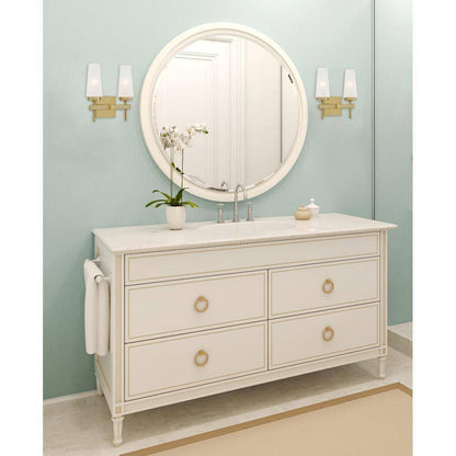 Westinghouse Chaddsford 2-Light Champagne Brass Wall Mount Bath Light