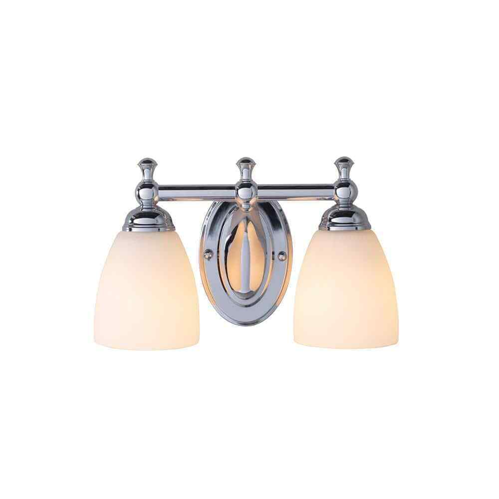 Hampton Bay Solomone  3-Light Polished Chrome Bathroom Vanity Light Fixture
