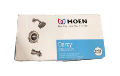 MOEN Darcy Single-Handle 5-Spray 1.75 GPM Tub and Shower Faucet Brushed Nickel