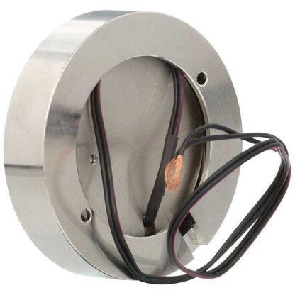 Armacost Lighting PureVue Dimmable Soft White Puck Light Brushed Steel Finish