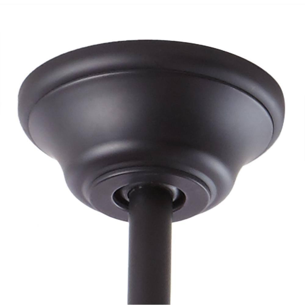 Home Decorators Altura 68 in. Matte Black Ceiling Fan w/ Downrod, Remote Control