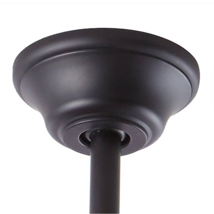 Home Decorators Altura 68 in. Matte Black Ceiling Fan w/ Downrod, Remote Control
