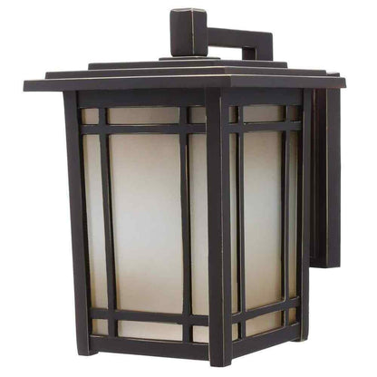 Home Decorators Port Oxford 1-Light Oil Rubbed Chestnut Outdoor Wall  Sconce