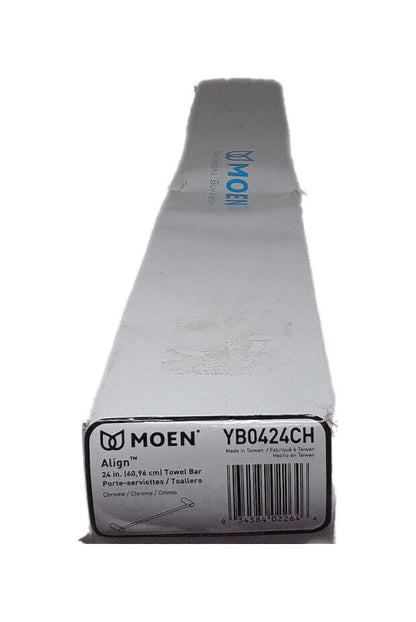 MOEN Align 24 in. Towel Bar in Chrome YB0424CH