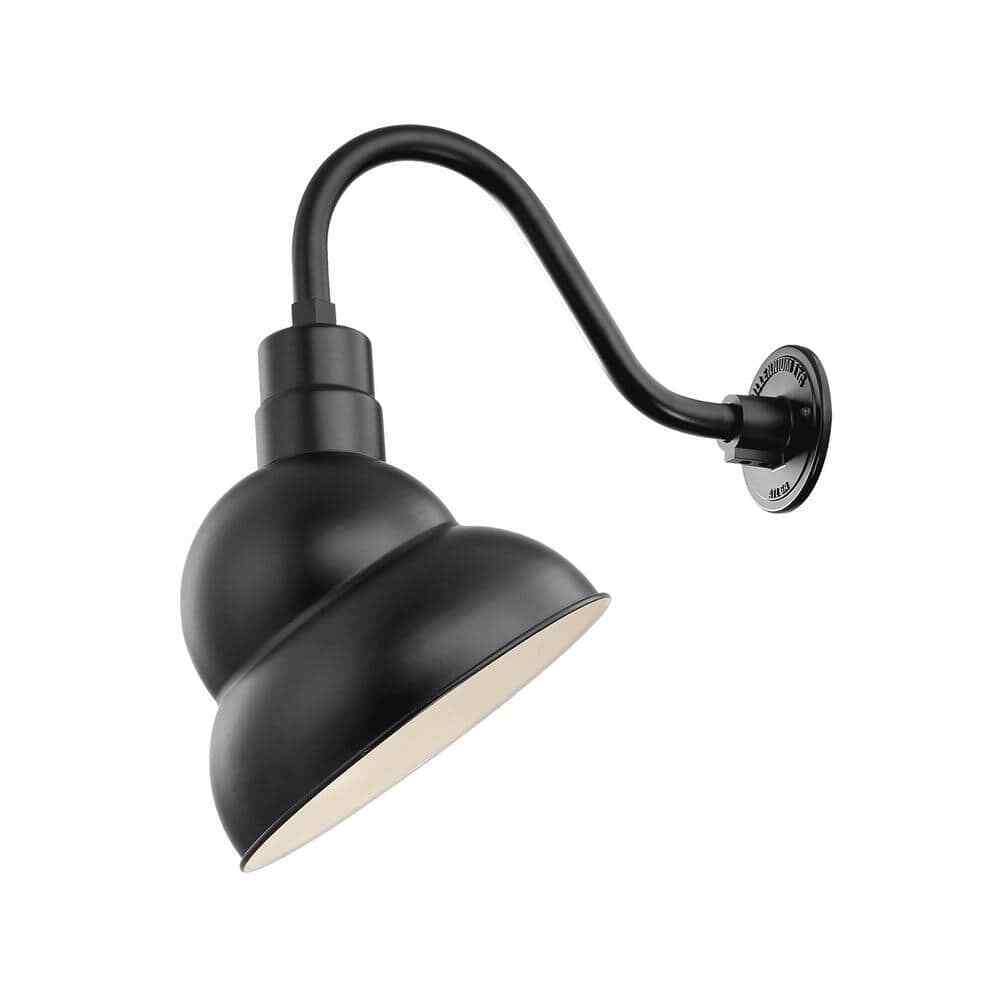 Millennium Lighting R Series 1-Light 13 in. Satin Black Emblem Shade RES12-SB