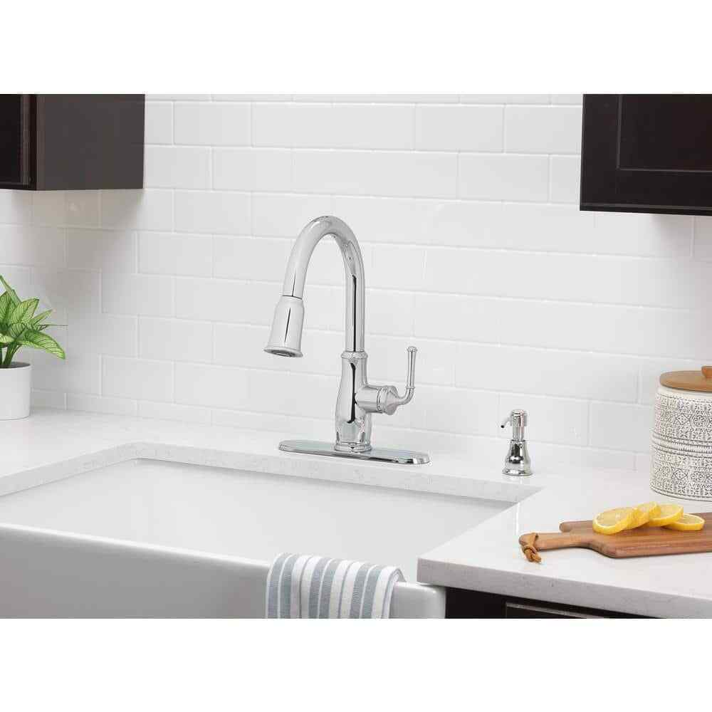 Glacier Bay Pull Down Kitchen Faucet Chrome Kagan 21-K153KCP-GB