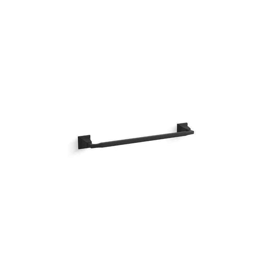 KOHLER Kallan 18 in. Wall Mounted Bathroom Towel Bar in Matte Black