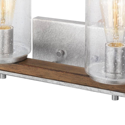 Hampton Bay Boswell Quarter 33 in. 4-Light Vanity Chestnut Painted Wood Accents