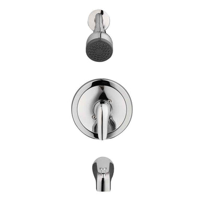 Glacier Bay Aragon Single-Handle 1-Spray Tub & Shower Faucet in Chrome w/Valve