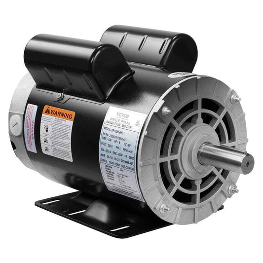 VEVOR 5HP Air Compressor Motor Single Phase Electric Motor  Keyed shaft 230V
