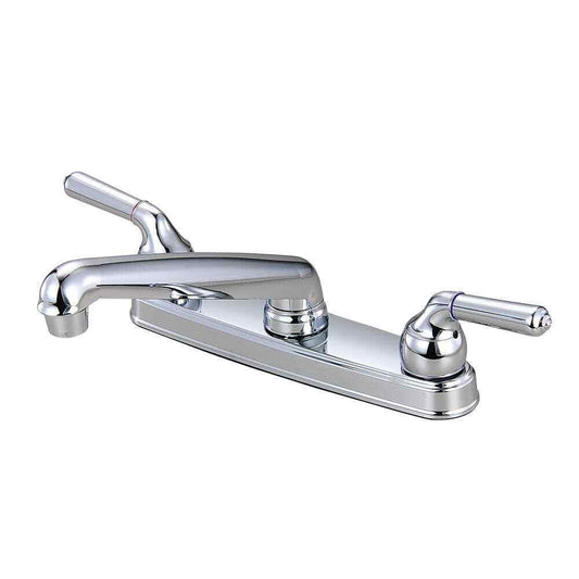 Non-Metallic 2-Handle Low-Arc Kitchen Faucet in Chrome HS81894E0CP