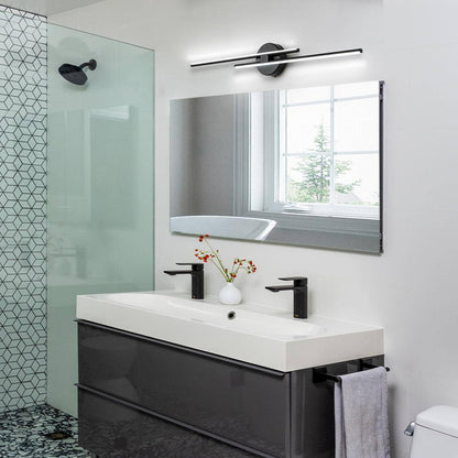 EDISLIVE Bourget Modern Black LED Bath Vanity Light Bar Wall Sconce