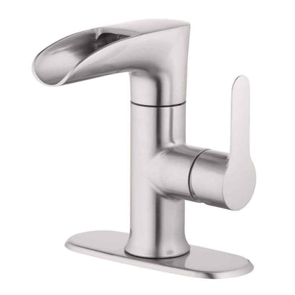 Tosca Single Hole 4 in. Single Slide Handle LED Bathroom Faucet