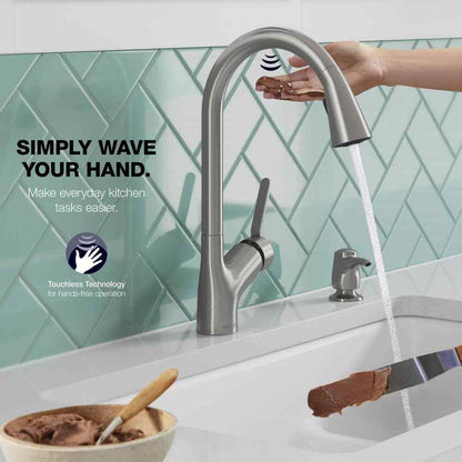 KOHLER Setra Single-Handle Touchless Pull-Down Sprayer Kitchen Faucet