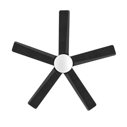 Home Decorators Merwry 48 in. LED Indoor Black Ceiling Fan w/ Light Remote