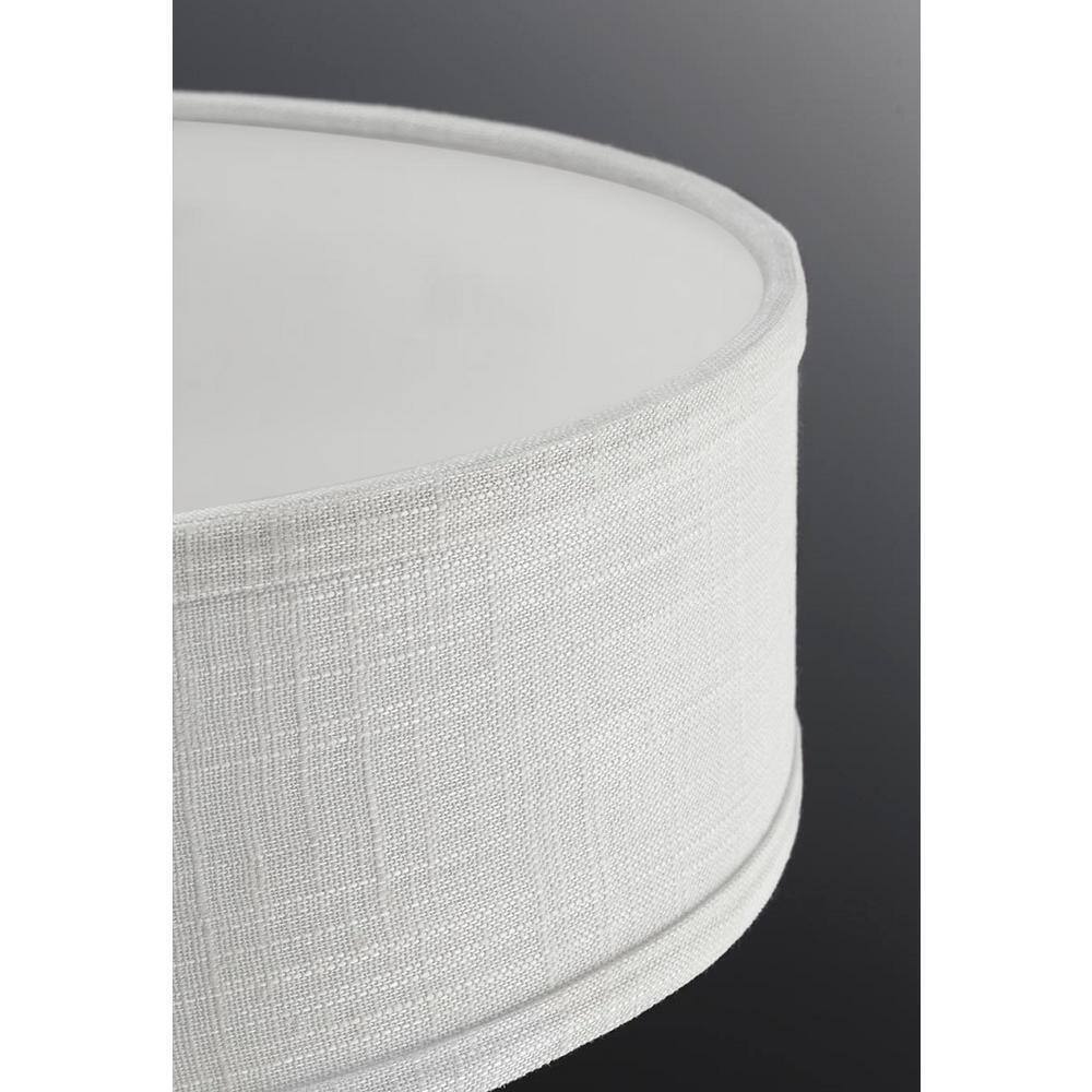 Progress Lighting Status Polished Chrome Fabric Shade Coastal Bath Vanity Light