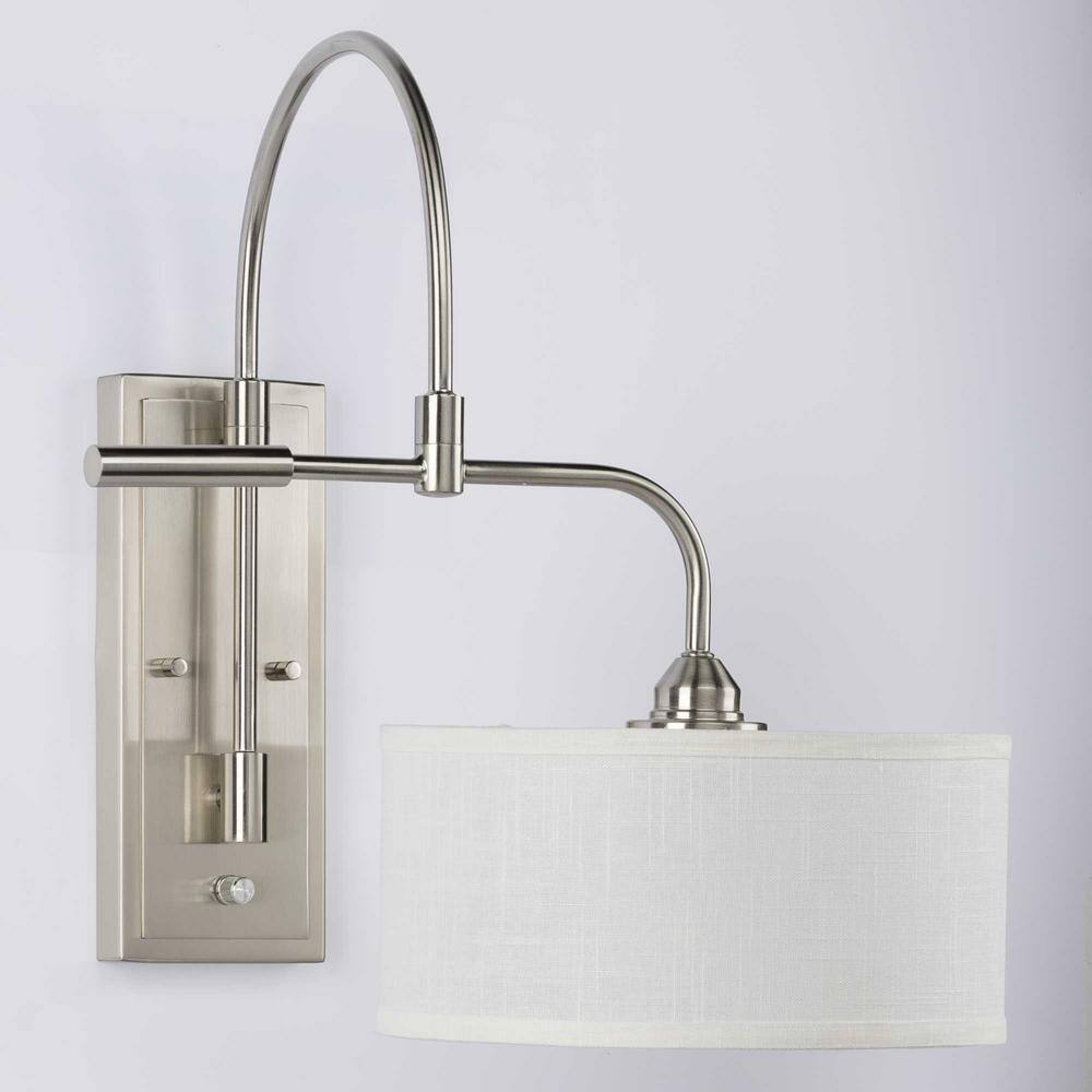 Progress Lighting Kempsey Brushed Nickel Swing Arm Wall Bracket