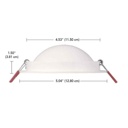 Commercial Electric 4 in. Selectable Color Canless Recessed Integrated LED Kit