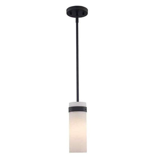 Bel Air Lighting Crosby 1-Light Black Mini Pendant Light Fixture