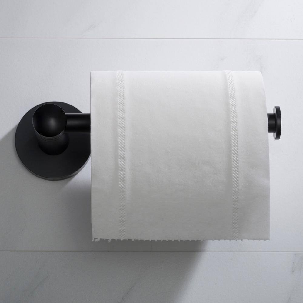 KRAUS Elie Bathroom Toilet Paper Holder in Matte Black KEA-18829MB