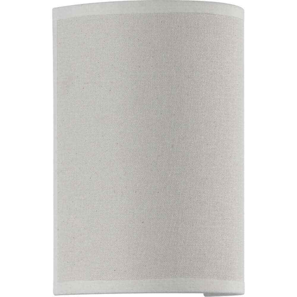 Progress Lighting Inspire 9-Watt White Linen Integrated LED Hallway Wall Sconce