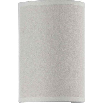 Progress Lighting Inspire 9-Watt White Linen Integrated LED Hallway Wall Sconce