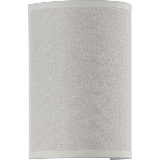 Progress Lighting Inspire 9-Watt White Linen Integrated LED Hallway Wall Sconce