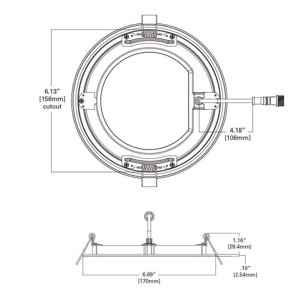 HALO HLBPH 6 in. Canless IC Rated Dimmable Integrated LED Recessed Light Kit