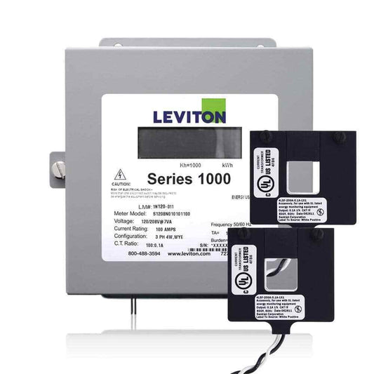 Leviton Single Phase Indoor Meter Kit 120/240-Volt100 Amp 1P3-Watt Split Core
