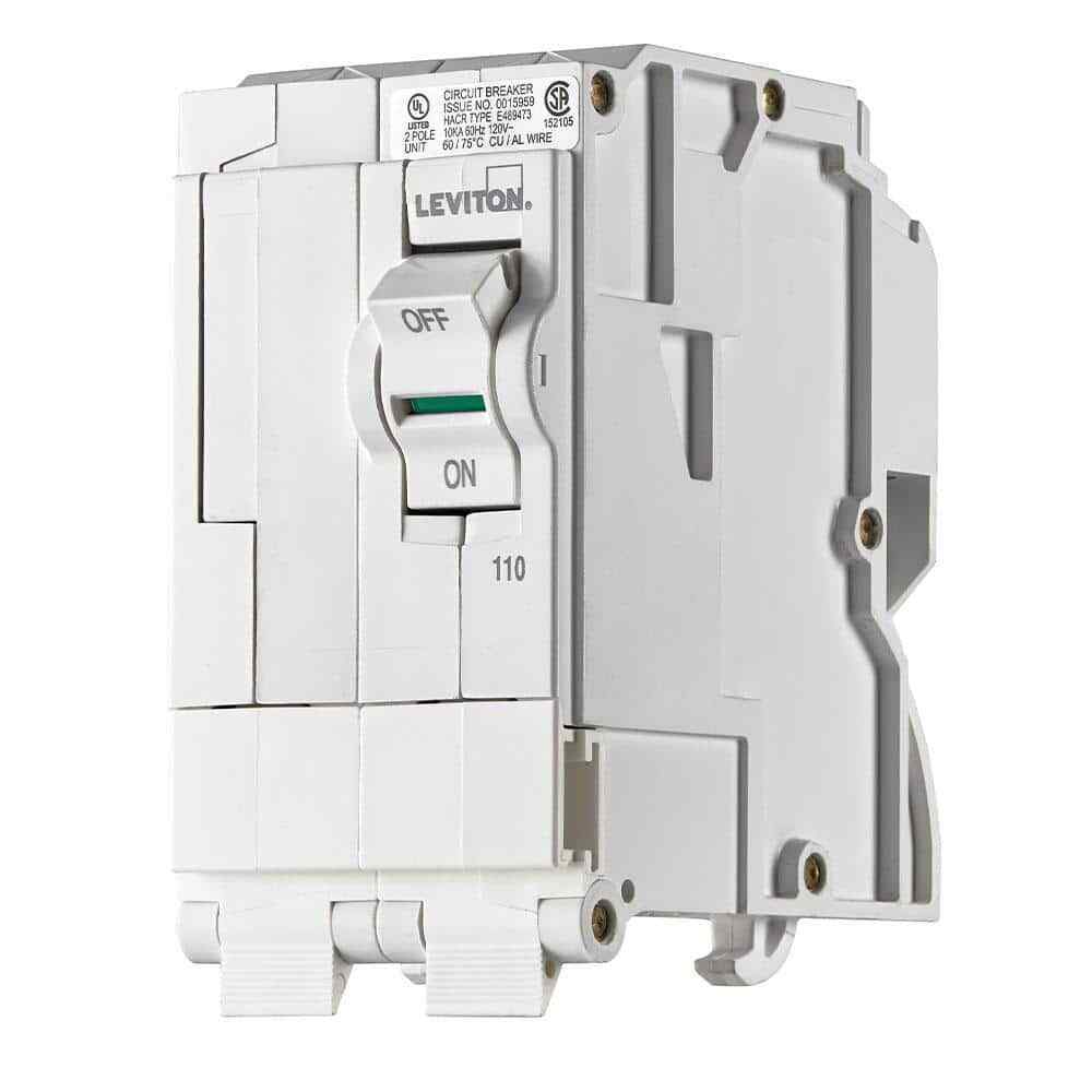 Leviton Branch Circuit Breaker Standard 2-Pole 110A 120V/240V Hydraulic Magnetic