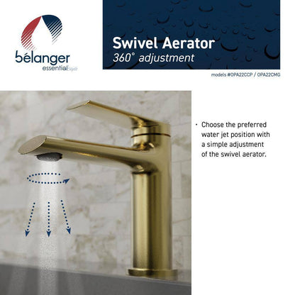KEENEY Belanger Single Hole Single-Handle Bathroom Faucet with Drain Assembly