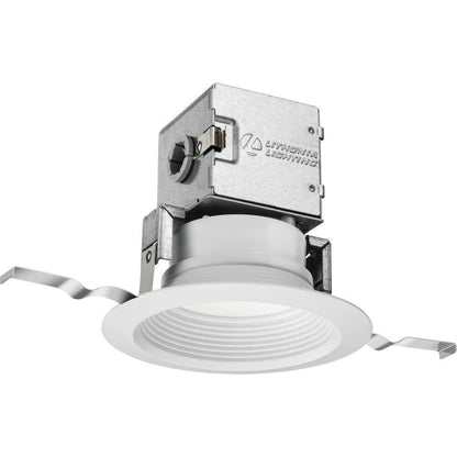 Lithonia Lighting Lithonia OneUp 4 in. White Integrated LED Recessed Kit