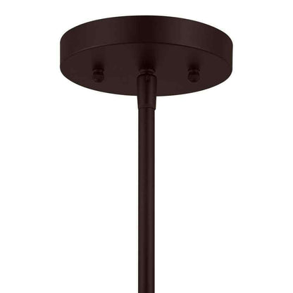 Hampton Bay Mullins 6.75 in.1-Light Oil Rubbed Bronze Mini Pendant Hanging Light