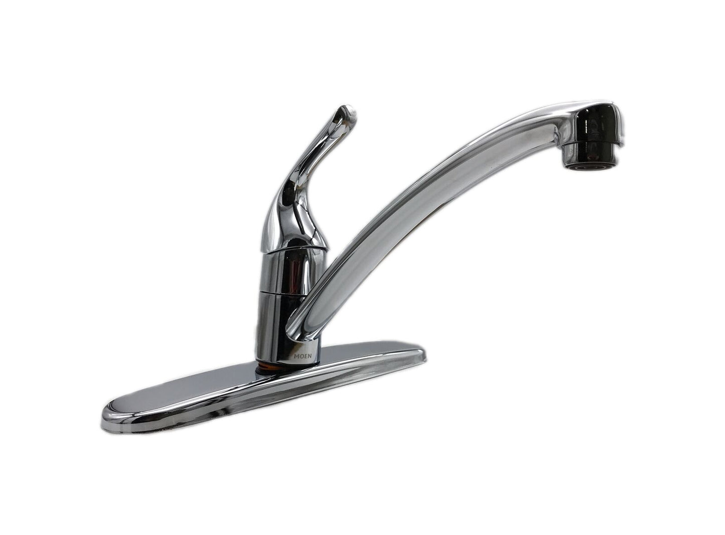 MOEN Adler Single-Handle Low Arc Kitchen Faucet in Chrome with Tool Free Install