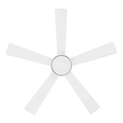 Hampton Bay Hawkspur 52 in. Indoor Outdoor White  Ceiling Fan w Light and Remote