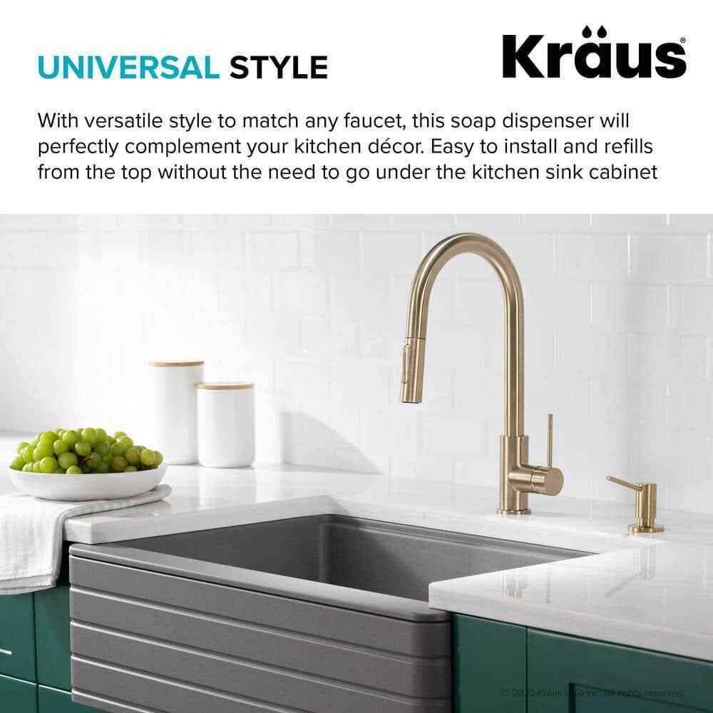 KRAUS Kitchen Soap and Lotion Dispenser in Gold KSD-43BG