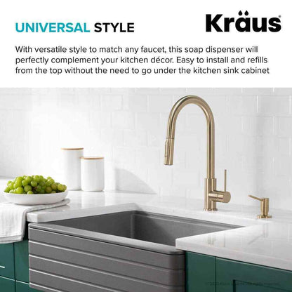 KRAUS Kitchen Soap and Lotion Dispenser in Gold KSD-43BG