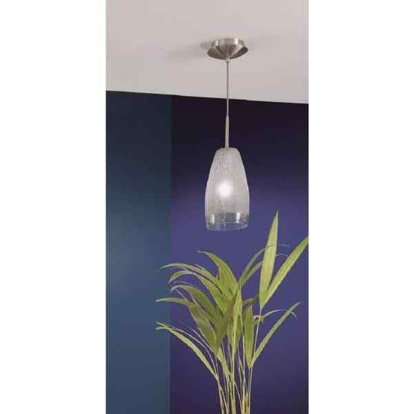 Eglo Crash 1-Light Matte Nickel Hanging/Ceiling Pendant 20599A